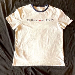 Tommy Hilfiger Mens white Logo T-Shirt
